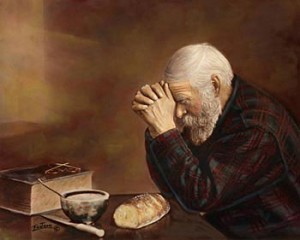 Man Praying Painting